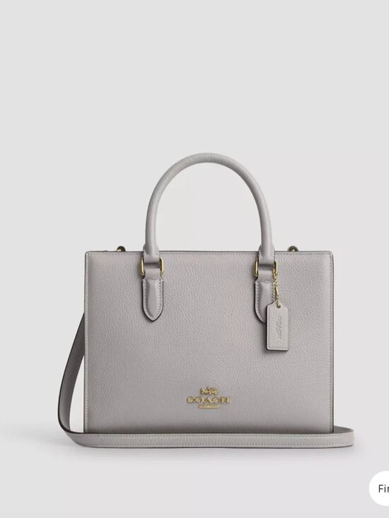 Coach Handbags - Coach Maggie Small Tote Bag Crossbody Handbag Dove Gray Gold Everyday NWT